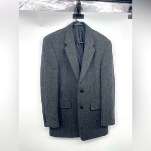Adolfo men's tweet gray and black blazer size‎ 40 R